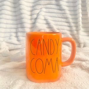 Rae Dunn Orange CANDY COMA Halloween Mug